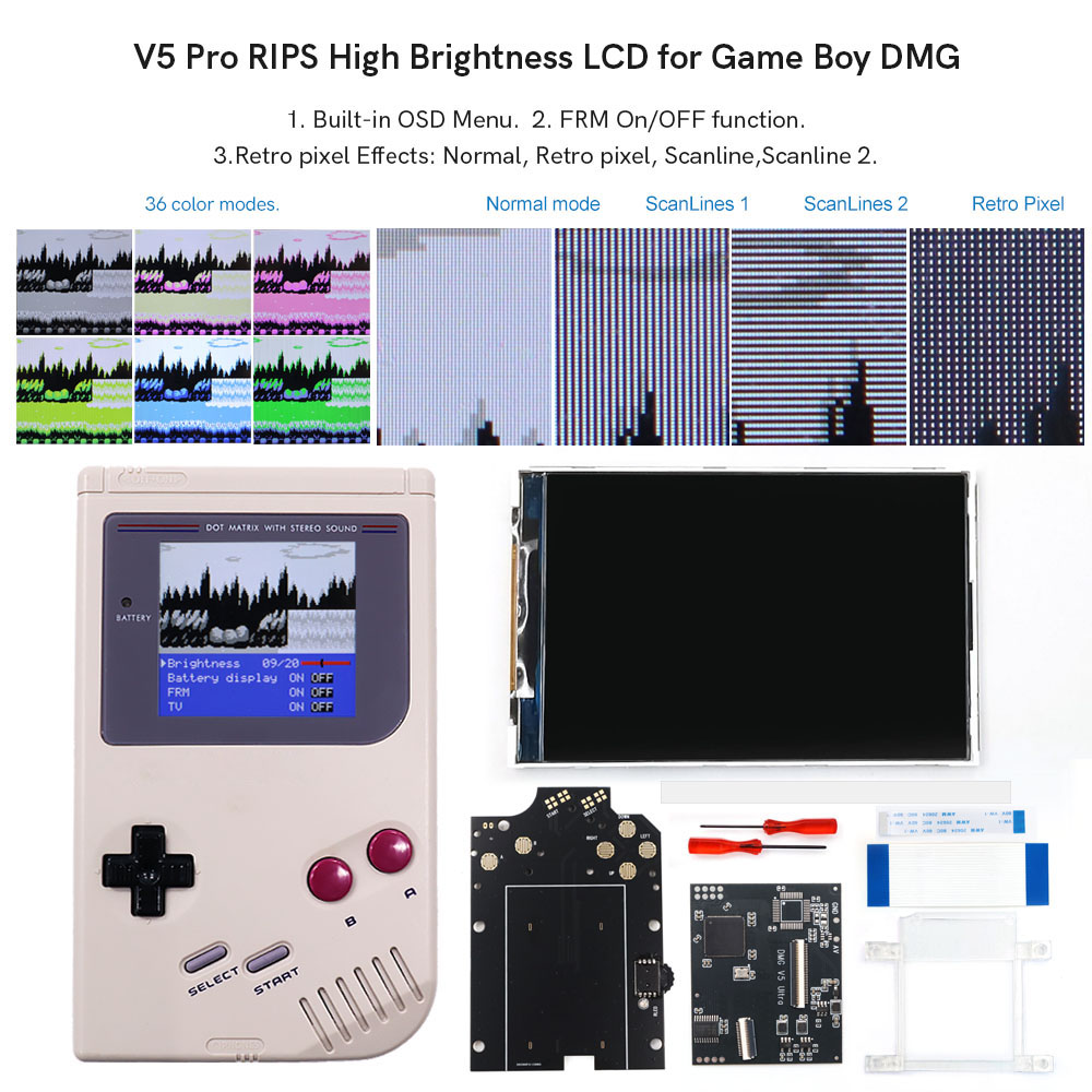 Lcd Screen Arcade - HISPEEDIDO Voor GB Dmg V5 Pro
