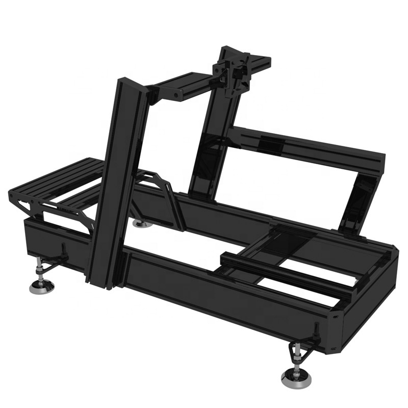 9D Vr Simulator - 40120 Zwart aluminium sportwagen Game Racing