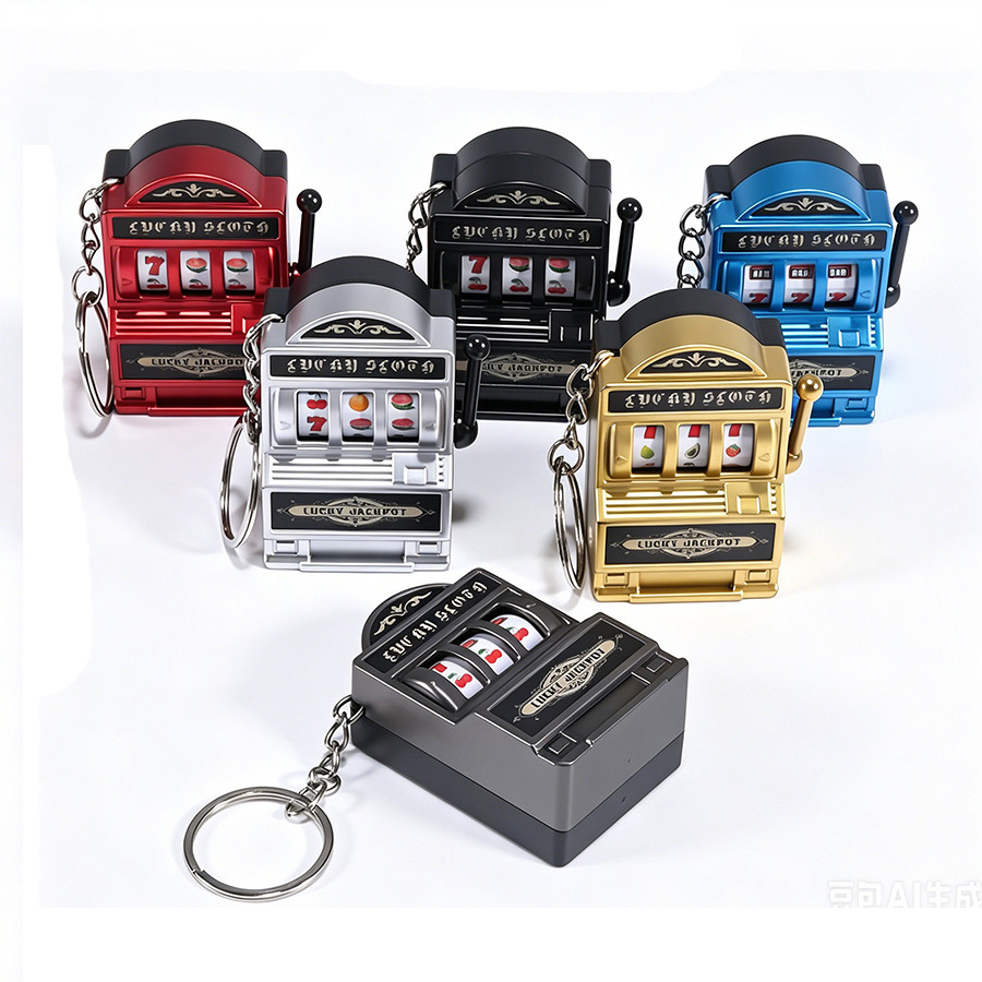Fruit Slot Machine - Fruit Slotmachine Sleutelhanger Poppenhuis Geluksbrenger Jackpot