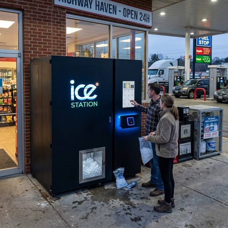 Hoge capaciteit 450kg ijsautom - Bill Acceptor Vending recensie en prijs