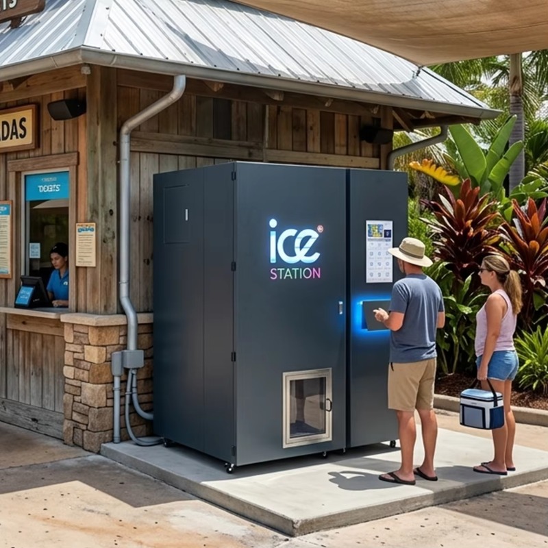 Hoge capaciteit 450kg ijsautom - Bill Acceptor Vending recensie en prijs